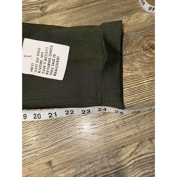 ASOS Men's Size 32x25 Green Pleated Front Straight Cuffed Hem Dress Pants. N - Picture 8 of 9